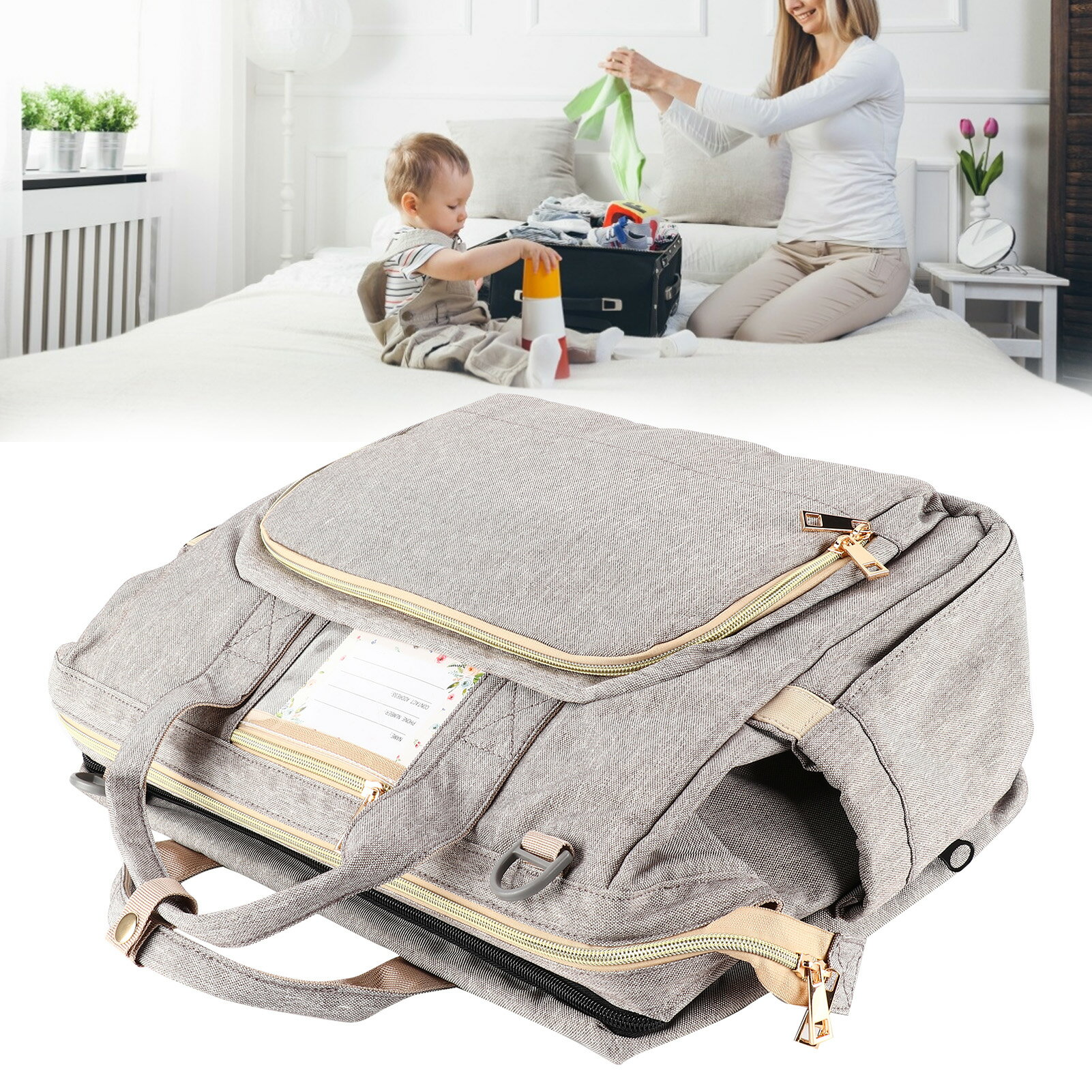 ハンドル オムツケース 折りたたみ ベビー 収納ボックス カゴ 車載旅行用バック 収納カコ 小物入れ 軽便 ベビー用品 育児用品入れ