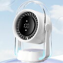 サーキュレーター 超静音パーソナルファン|強力送風&100段階風量調節・DCモーター搭載|7枚羽根・自動首振り・上下110°角度調整|3500mAh充電式・9時...