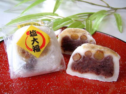 【塩大福　冷凍】明友　甘さ控えめ　塩味　粒餡　粒あん　和菓子　スイーツ　お菓子　お土産　ギフト　お取り寄せ　塩スイーツ　6個入り　10個入り　12個入り　16個入り