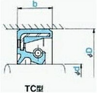 乐天商城 - NOK オイルシール TC30458T (AE1679A1) TC型