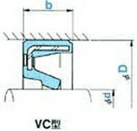 NOK オイルシール VC15254 (AG0585E0) VC型