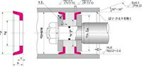 NOK パッキン ODI29026519 (FU1746H0) ピストンシール専用パッキン ODI型
