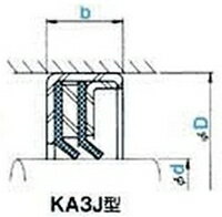 NOK オイルシール KA3J608212 (GJ3222I0) KA3J型