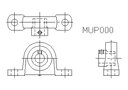 旭精工 シルバーシリーズ ピロー形ユニット MUP004 ステンレスシルバー