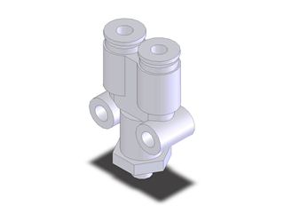 CKD製ワンタッチ継手　両口Yチーズ　GWY4-M5(1個から発送可）