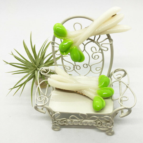 ヘアクリップ 豆もやし ユニーク ヘアアクセサリー 髪飾り かわいい キッズ 野菜 プレゼント ギフト メロウストア