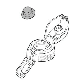 象印部品：せんカバーS（キャップパッキン付・栓無）/BB674813L-08ステンレスクールボトル用〔65g-4〕〔メール便対応可〕