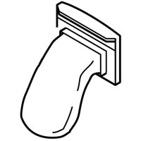 シャープ部品：糸くずフィルター/2103370381洗濯機用〔20g-2〕〔メール便対応可〕