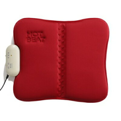ツインバード：ホットシートマッサージャー HOT BEAT(レッド)/EM-2538R