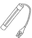 コロナ工業部品:紫外線殺菌灯/7011859循環温浴システム用(2)