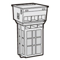 シャープ部品：乾燥フィルター(ブラウン系)/2103370539プラズマクラスタードラム式洗濯乾燥機用