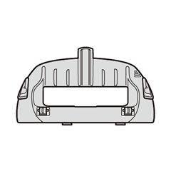 シャープ部品：たたきブラシカバー/2171103299ふとん掃除機用〔メール便対応可〕