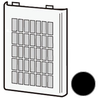 シャープ部品：フィルター（吸込口）＜1枚＞＜ブラック系＞/2813370032プラズマクラスターイオン発生機用〔メール便対応可〕