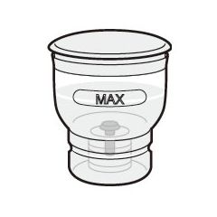 シャープ部品：水タンク＜ブラック系＞/3504210087ヘルシオグリエ用〔70g-4〕〔メ...
