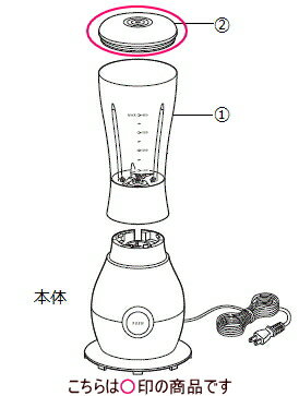 ツインバード部品：蓋(オレンジ) /422494 コンパクトブレンダー用〔メール便対応可〕