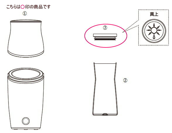 ツインバード部品：ガラスボトル蓋/422575 ビネガーメーカー用〔メール便対応可〕