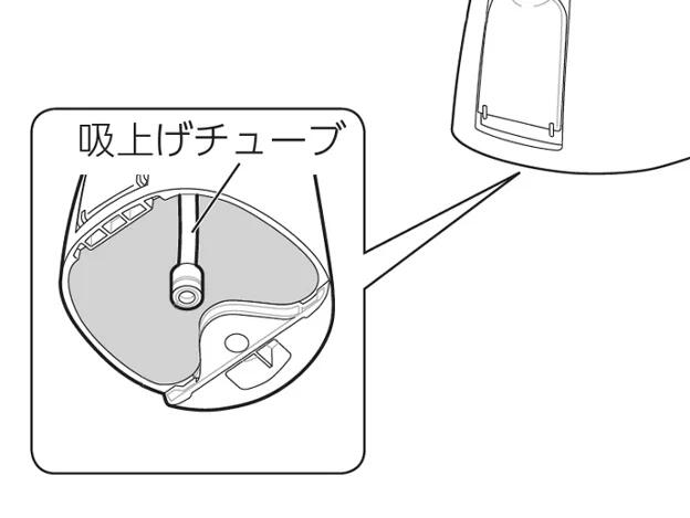パナソニック部品：吸上げチューブ/EWDJ52X0517口腔洗浄器用〔メール便対応可〕