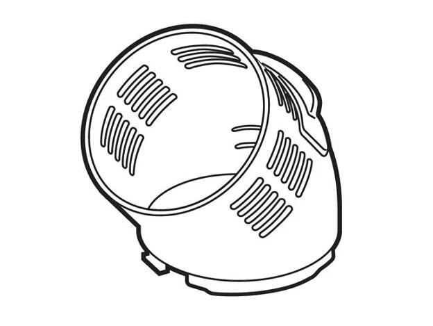 パナソニック部品：アタッチメントB（吸入ノズル)/EWKA65W3027スチーム吸入器用