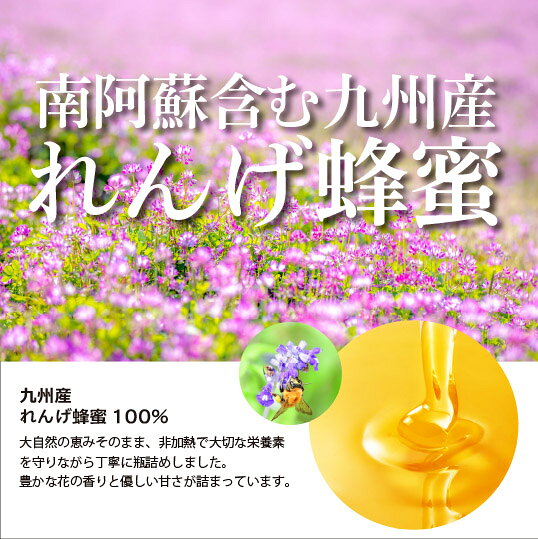 メロディアン ハーモニーファインの【公式】メロディアン 九州産純粋れんげ蜂蜜 350g4本セット 瓶 レンゲはちみつ honey 純粋｜アングル2