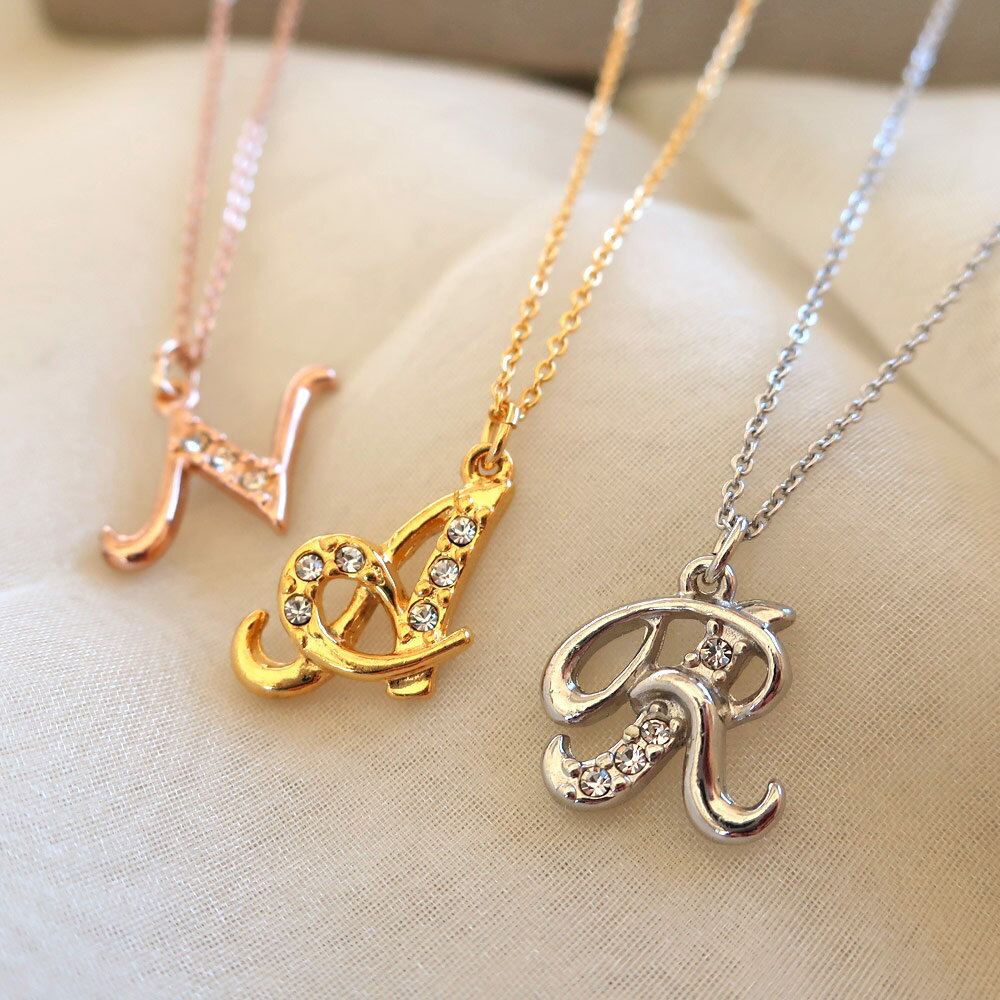 【最大10%OFFクーポン】 イニシャル ネックレス 日本製 K18GP 英字 アルファベット ゴールド シルバー かわいい おしゃれ プレゼント