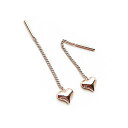 【最大10%OFFクーポン】 チェーンピアス ピアス K18GP ミニ アメリカンピアス プチ ハート 揺れる アメピア レディース ブランド シンプル ゴール...