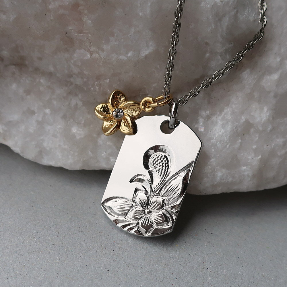 【最大10%OFFクーポン】ネックレス ハワイアン プリメリア チャーム プレート ペンダント ハワイアンジュエリー ハワジュ ハワイ プレゼント ギフト レデ...