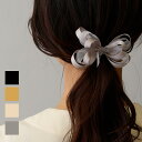 20%OFFクーポン ヘアゴム りぼん リボン オーガーンジー ダブルリボン 韓国製 ゴム まとめ髪 プチプラ ヘアアクセサリー 通勤 髪飾り 髪留め おしゃれ...