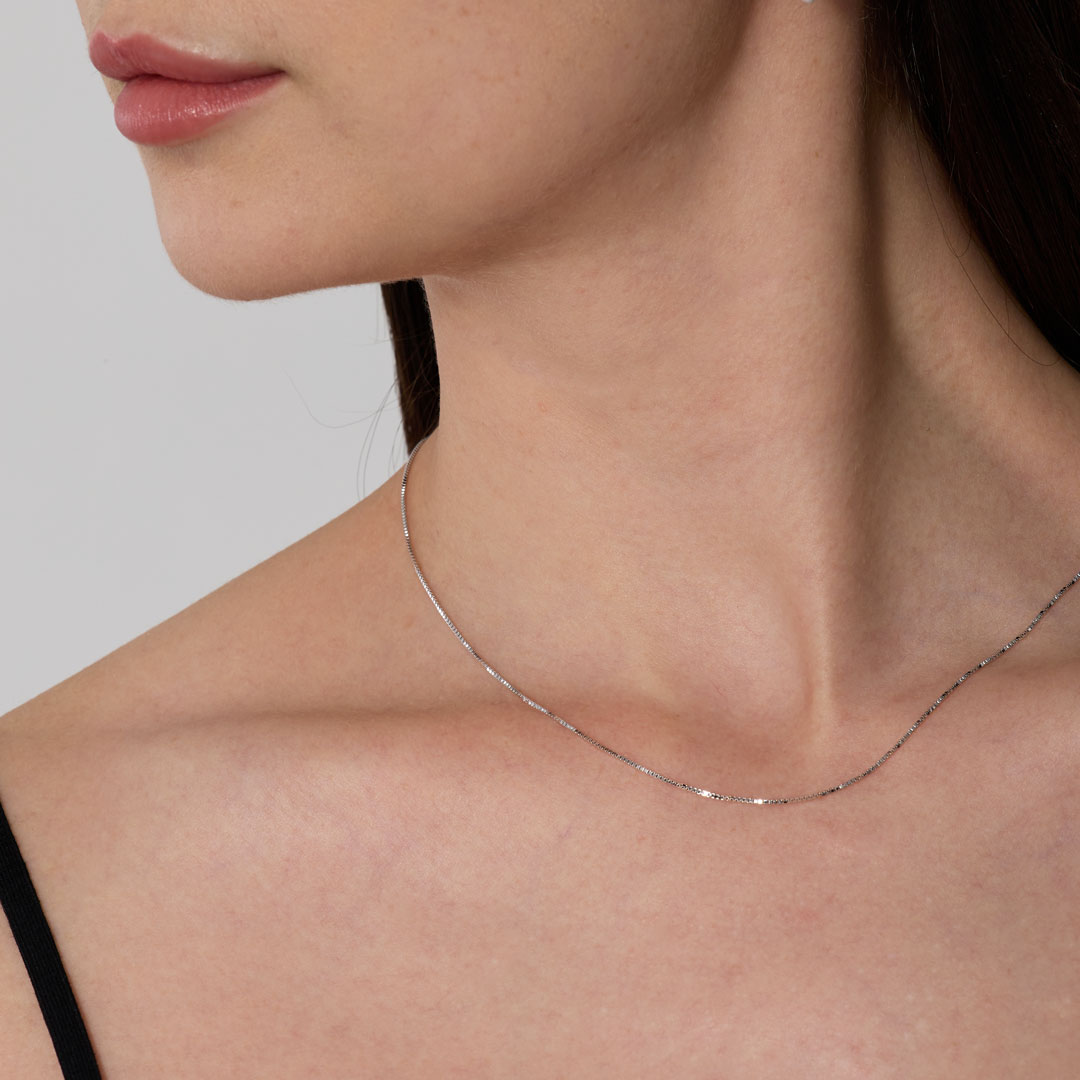 【最大10%OFFクーポン】 ネックレス 日本製 チェーンネックレス ベネチアンチェーン 鎖 スライドチェーン シルバー925 金属アレルギー対応 ガラスコーテ...