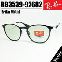 Ray-Ban レイバン RB3539 グリーンサングラス レンズ ブラックブラック × ライトグリーンBlack × Light GreenERIKAMETAL / エリカメタルルックスオティカジャパン正規品