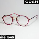 GOSH ゴッシュレディース 眼鏡 メガネ フレームGO2036-3-47 度付可 ワイン　ゴールド