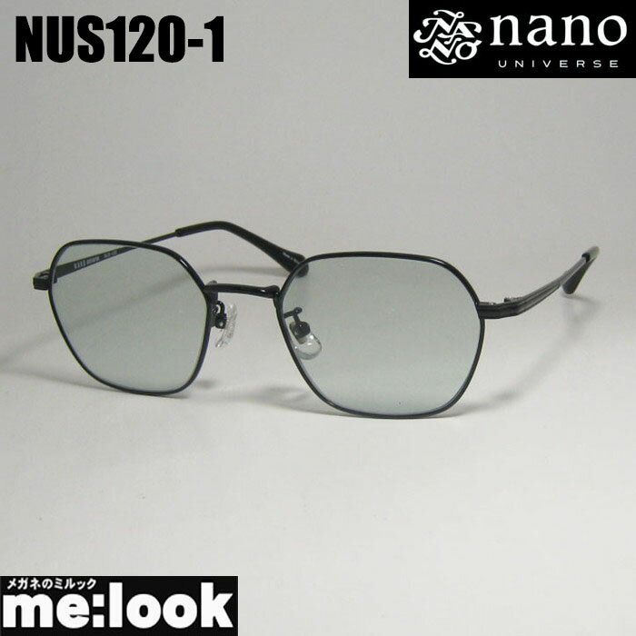 nano UNIVERSE ナノユニバースクラシック ライトカラー サングラスNUS120-1-50ブラックリビジョン製レンズでお好きなサングラス作成可能