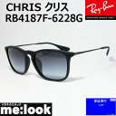 RayBan レイバン RB4187F-6228G-54サングラスCHRIS クリスマットブラック　RB4187F-622/8G-54