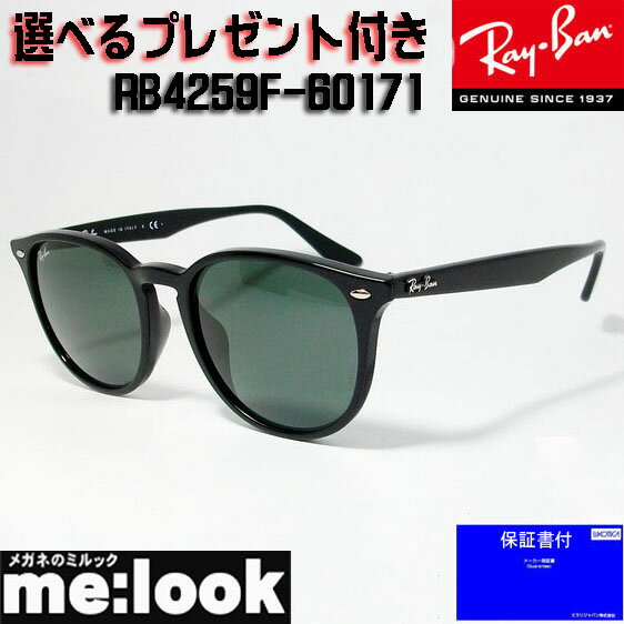 RayBan レイバン RB4259F-60171-53サングラス クラシックブラック　RB4259F-601/71-53