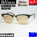 ReVision リビジョン x RayBan レイバンCLUBMASTER クラブマスター眼鏡 メガネ フレーム サングラスRB3016F-RESBR-55ブ...