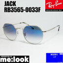 RayBan レイバンJACK ジャック ラウンド ヘキサゴナルRB3565-0033F-53サングラス クラシックシルバー RB3565-003/3F-53(4)