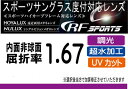 HOYA RFスポーツ調光レンズ、サンテックオークリーナイキのレンズ交換に！HOYA内面非球面1.67スポーツグラス向け、プリズム補正レンズUVカット、撥水加工（2枚価格）