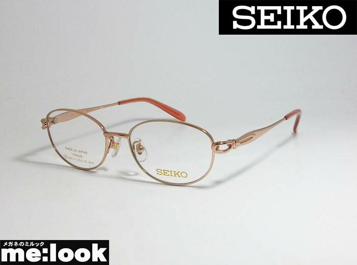 楽天メガネのミルックSEIKO　セイコー日本製　made in Japanレディース 眼鏡 メガネ フレームSE4024-PK-51 度付可ピンク