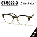 Selecta セレクタクラシック ヴィンテージ レトロ眼鏡 メガネ フレーム サングラス87-5022-3ブラウンササ ゴールドリビジョン製レンズでお好きなサングラス作成可能(4)