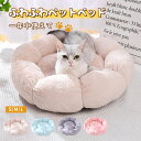 猫ベッド ペットベッド 丸型 花型 ペットベッド 犬ベッド 猫ベッド 無地 犬ハウス ネコベッド クーション ふわもこ 洗える 犬用ベッド 猫用ベッド 猫ハウス...