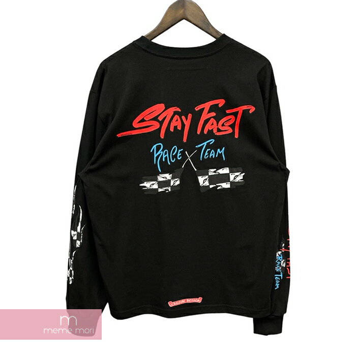 CHROME HEARTS×MATTY BOY 2022SS Stay Fast L/S Tee クロムハーツ×マッティボーイ ステイファーストロングスリーブTシャツ 長袖カットソー ロンT 胸ポケット ロゴプリント 99eyes チョンパー ブラック サイズL 【220613】【新古品】【me04】