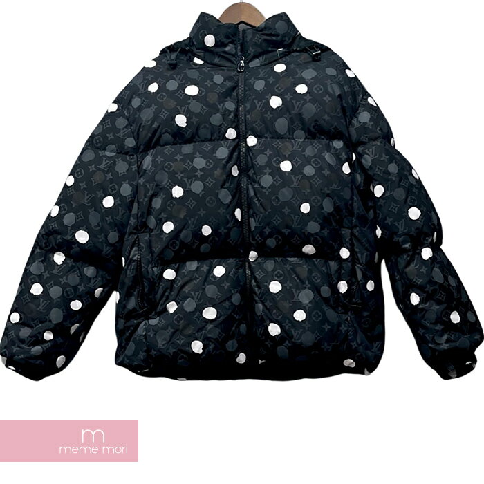 LOUIS VUITTON×Yayoi Kusama 2023SS Monogram Painted Dots Down Blouson 1AB7IT ルイヴィトン×草間彌生 モノグラムペイントドットダウンブルゾン アウター ダウンジャケット オーバーサイズ ドット柄 モノグラム ブラック サイズ50【231018】【新古品】【me04】