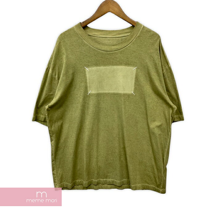 Maison Margiela 10 Oversized Four Stitch Tee S50GC0610 S20079 メゾンマルジェラ オーバーサイズ4ステッチTシャツ 半袖カットソー カーキオリーブ サイズ46 【220603】【中古-A】【me04】