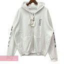 CHROME HEARTS Arm Logo Zip Up Hoodie クロムハーツ アームロゴジップアップフーディ パーカー ホワイト サイズXXL 