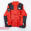 シュプリーム Supreme×THE NORTH FACE 2018AW Leather Mountain Jacket NF0A3VJ8 シュプリーム×ザノースフェイス レザーマウンテンジャケット マウンテンパーカー フーデッドジップアップブルゾン レッド サイズL【191021】【新古品】【me04】