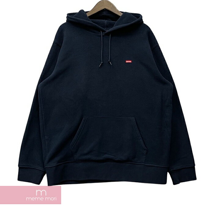 シュプリーム Supreme 2017AW Polartec Hooded Sweatshirt シュプリーム ポーラテックフーデッドスウェットシャツ プルオーバーパーカー フリース スモールボックスロゴ ネイビー サイズL【220620】【新古品】【me04】