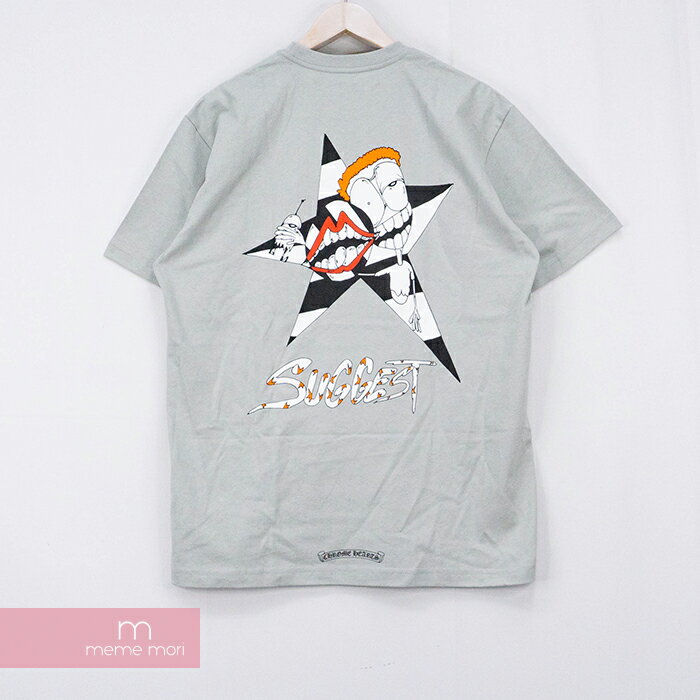 CHROME HEARTS×MATTY BOY 2020SS PPO SUGGEST SPACE GRY Tee クロムハーツ×マッティボーイ サジェストスペースグレーTシャツ 半袖カットソー 胸ポケット プリント チョンパー グレー サイズXL【210611】【新古品】【me04】