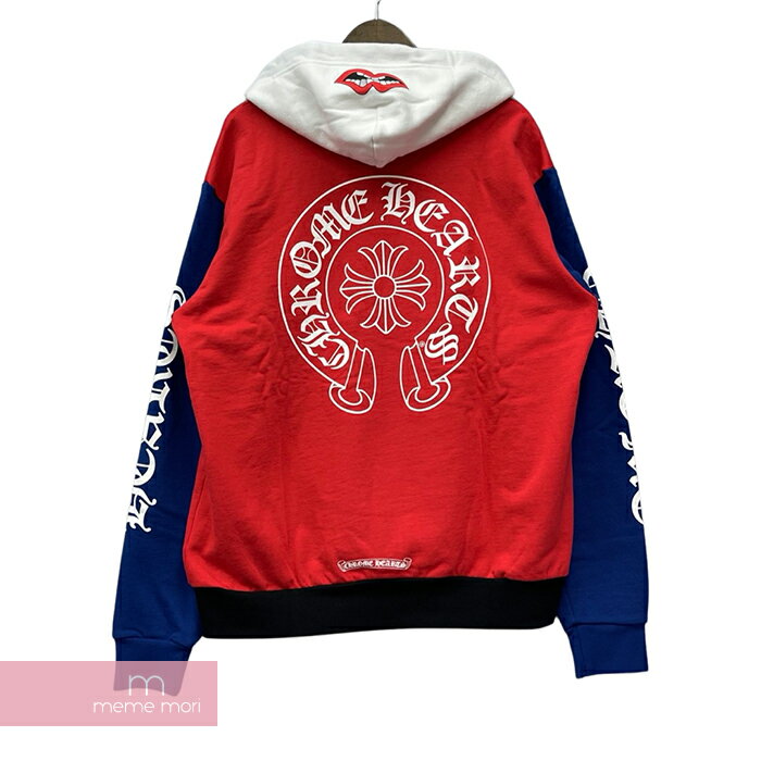 【BIG PRICE OFF】CHROME HEARTS×MATTY BOY 2020SS Tricolore Horseshoe Hoodie クロムハーツ×マッティボーイ トリコロールホースシューフーディ プルオーバー パーカー チョンパープリント マルチカラー サイズS 【240212】【中古-A】【me04】