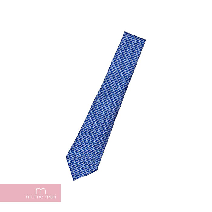 LOUIS VUITTON LV Cars Tie M73128 ルイヴィトン クラヴァット・LVカーズ ネクタイ 車 総柄 ロゴ シルク ブルー【221114】【新古品】【me04】