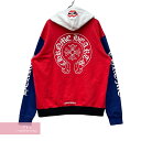 【BIG PRICE OFF】CHROME HEARTS×MATTY BOY 2020SS Tricolore Logo Hoodie クロムハーツ×マッティボーイ トリコロールロゴフーディ プルオーバー パーカー マルチカラー サイズL【240330】【中古-B】【me04】