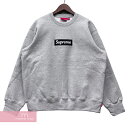 Supreme 2022AW Box Logo Crewneck Heather Grey シュプリーム ボックスロゴクルーネック ヘザーグレー スウェットシャツトレーナー グレー 【221218】【新古品】【me04】